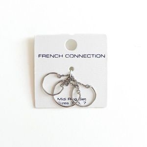 NWT French Connection Midi Rings Set